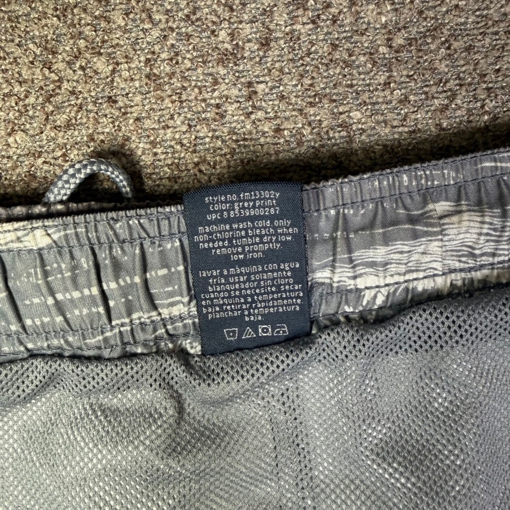 Faded Glory Mens Grey Tropical Print Swim Trunks‎ Size M 32-34 - Picture 7 of 9